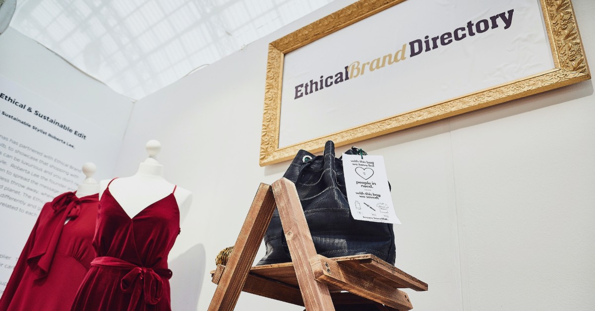 Ethical Brand Directory Boutique Pop Up at Spirit of Christmas London Event | Ethical Fashion Brands | Red Velvet Jumpsuit