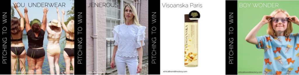 Sustainable Fashion and Beauty Brands Pitching to win Ethical Brand Directory membership | YOU Underwear | Jenerous | Boy Wonder | Visoanska 