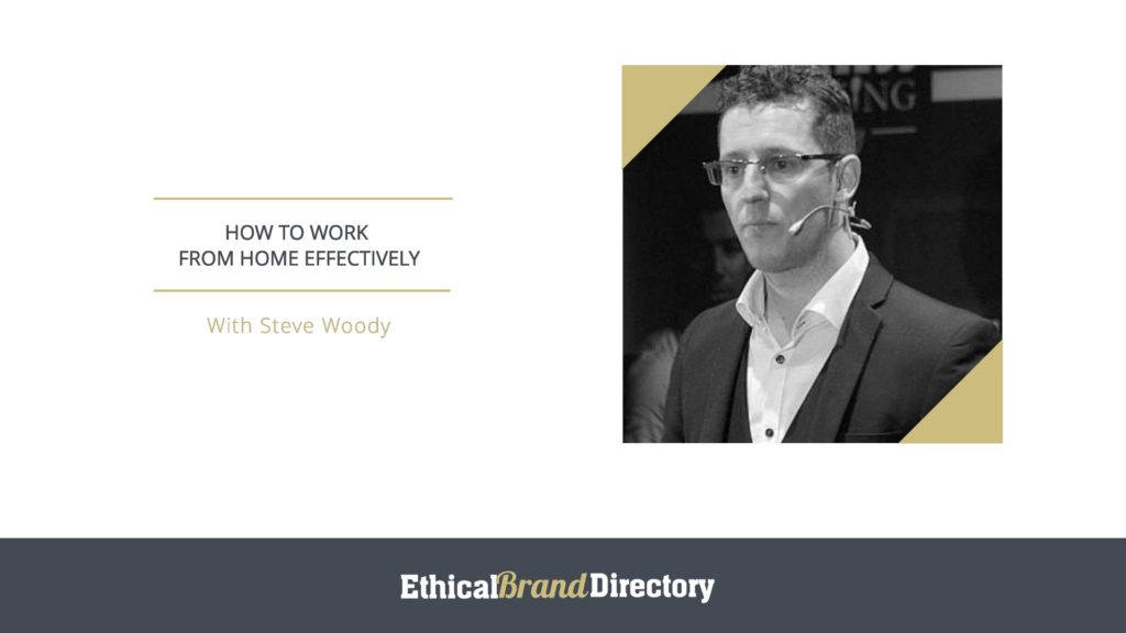 Steve Woody, Founder of Online Mastery - How to Work From Home Effectively Webinar for Ethical Brand Directory