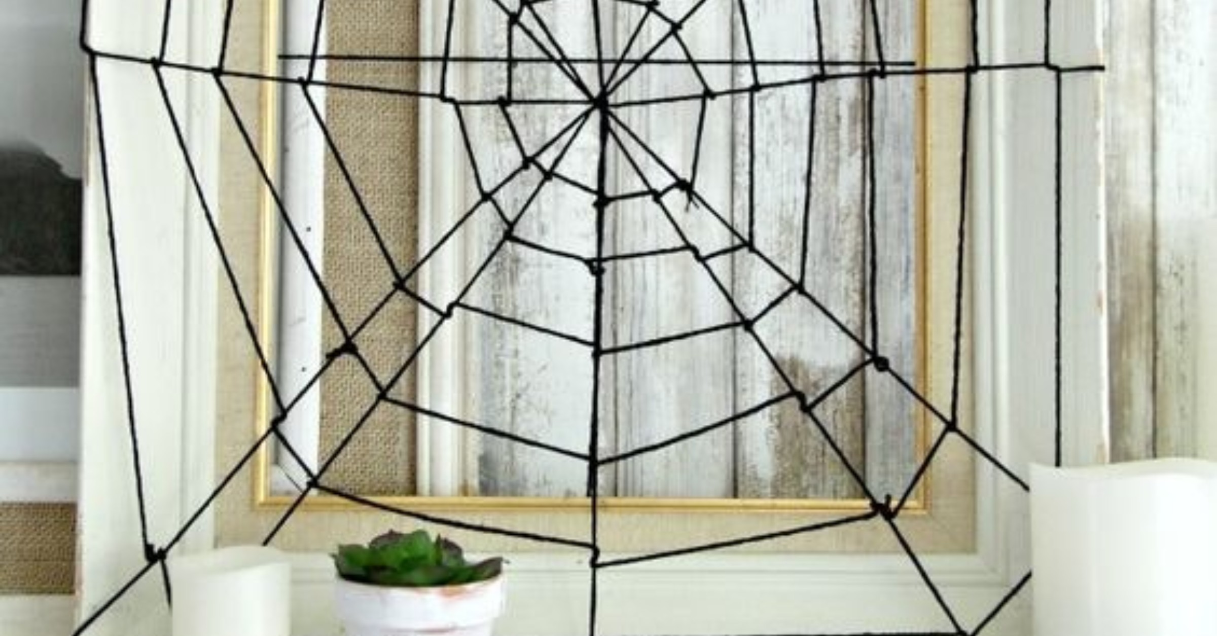 A sustainable Halloween - diy spider web image 