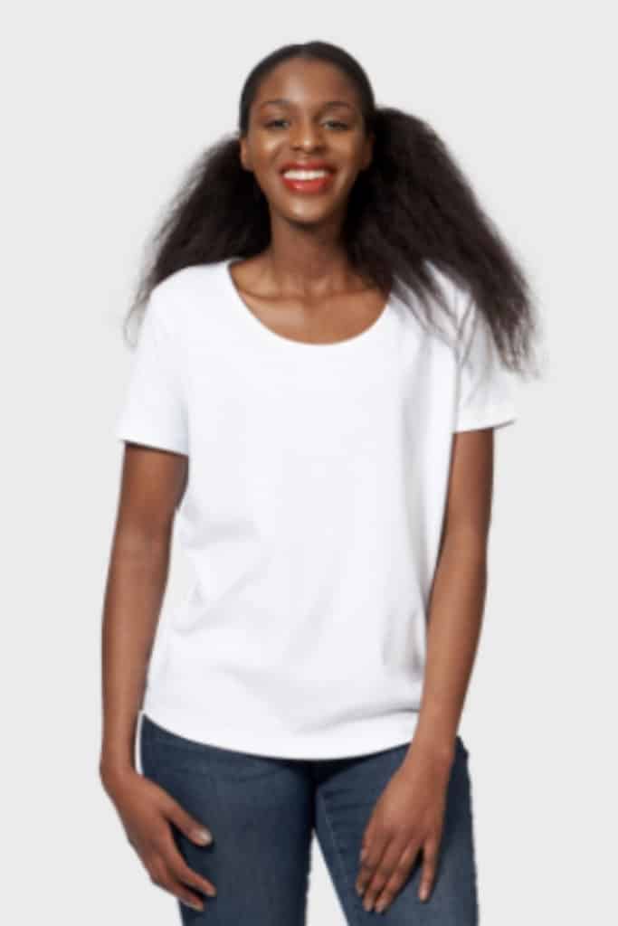 The White T-Shirt Co, scoop neck white t-shirt.