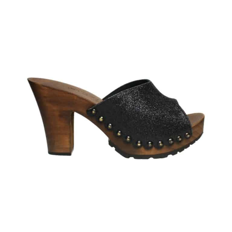 Ethical-Brand-Directory_Listing_MINK-Vegan-Shoes_Product-Image_-Vegan-Black-Glitter-Clogs--Wooden-Clogs