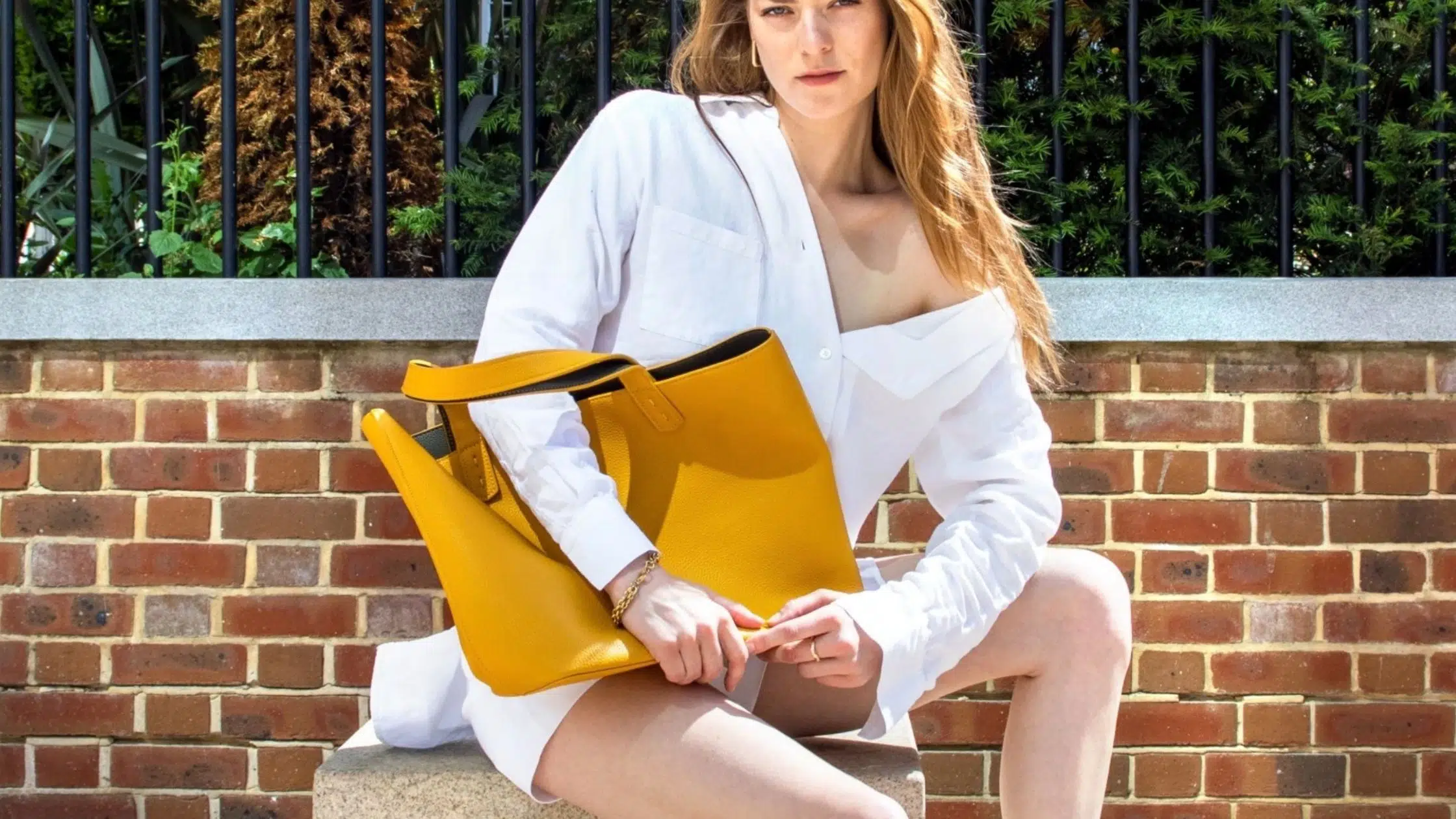 Ethical Brand Directory BLOG 3 Stylish & Practical Vegan Handbag Brands Stylist Pick: Large Yellow Tote by The Morphbag By GSK