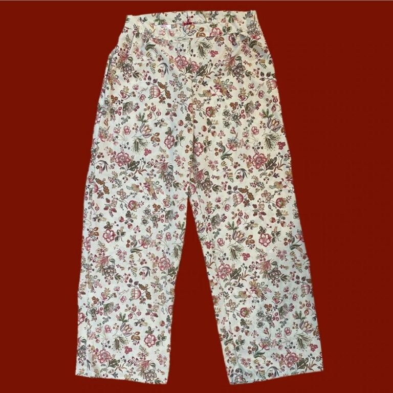 Ethical Brand Directory _ Re-Considered Upcycled Clothing _ Floral Loose Fit Trousers