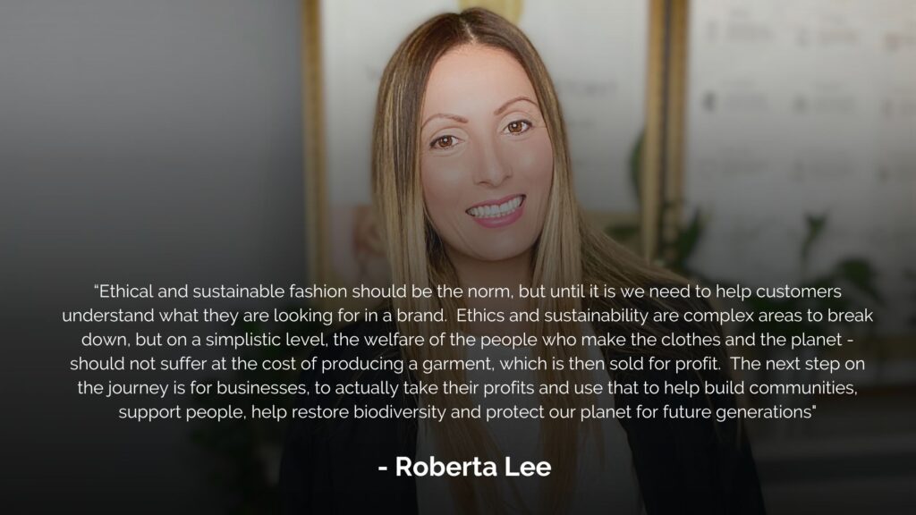 Quote by Roberta Lee - Founder of Ethical Brand Directory. Picture of Roberta Lee 