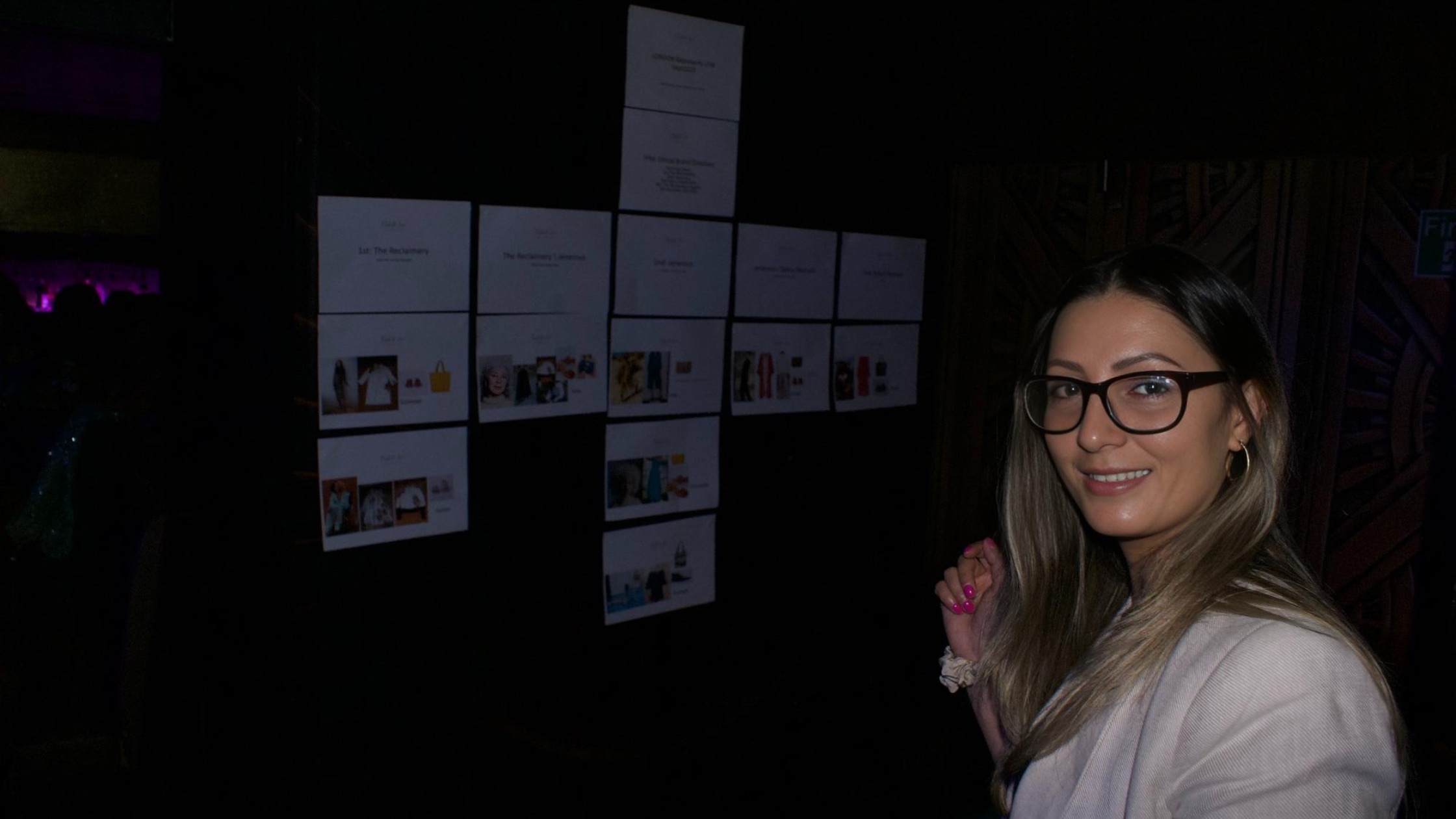 Roberta Lee backstage at London Represents with the Ethical Brand Directory lineup